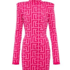 Balmain
Women's Pink X Barbie® Jacquard Minidress.